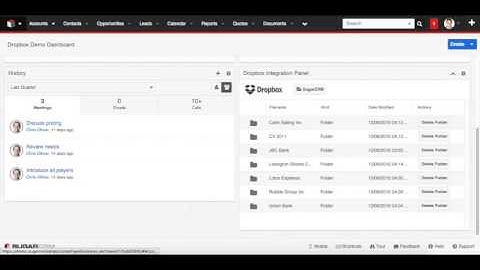 SugarCRM Dropbox Integration