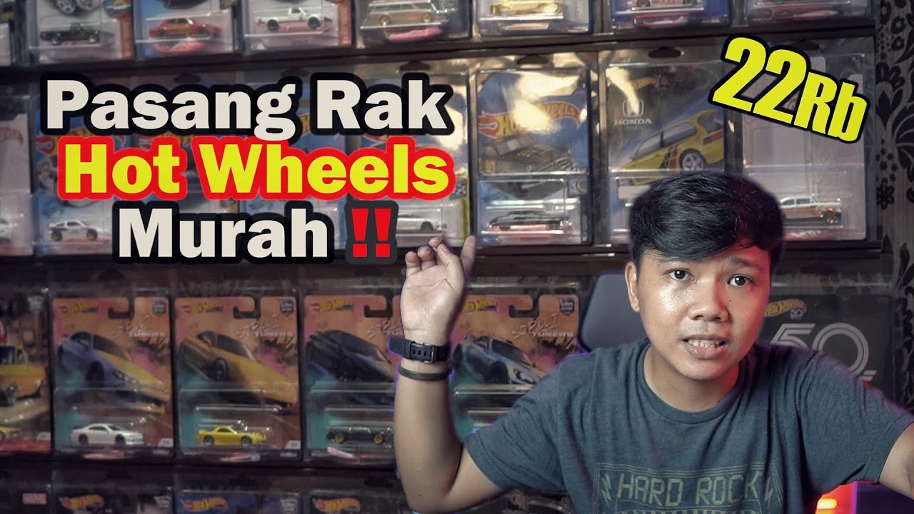 Pasang Rak  HOT  WHEELS  Murah Cuman 22 Ribuan Unboxing 