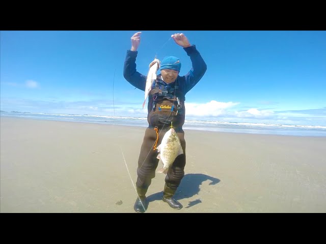 Oregon Surf Fishing. My Biggest Redtail 