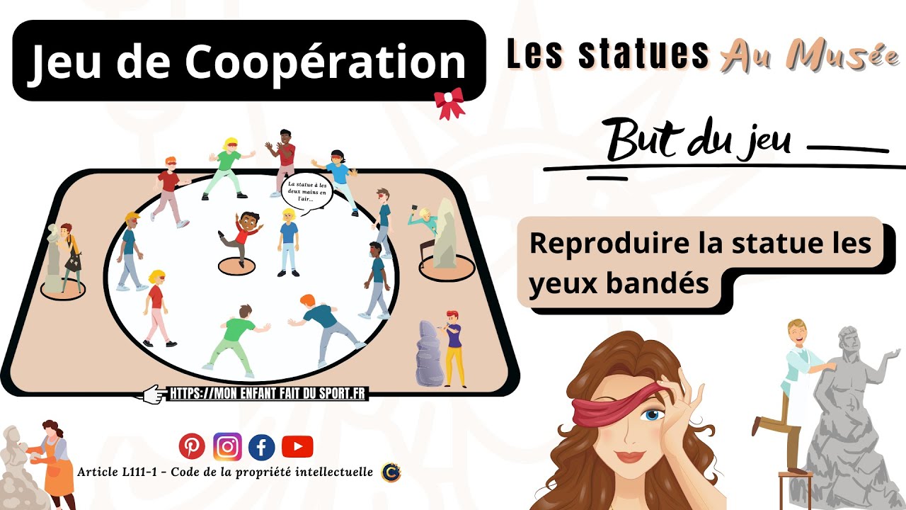 Règle du jeu LES STATUES AU MUSÉE jeux de coopération sportif pour