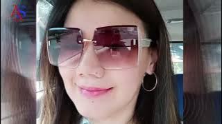 Download lagu Kacamata Hitam Tanpa Bingkai Lensa Besar. Kacamata Fashion. Trendy. Kacamata Warna Coklat Trendy