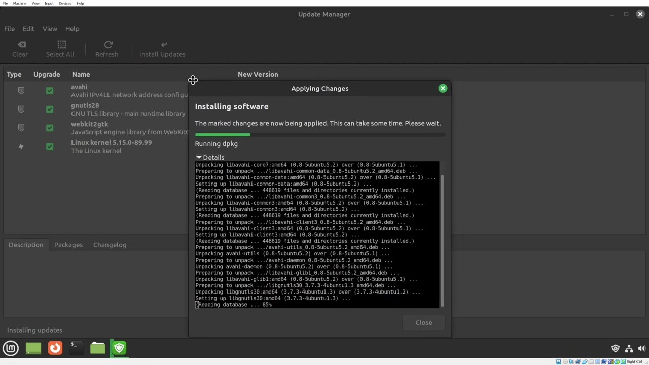How to update Linux Mint and all installed packages without terminal