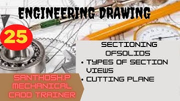 Introduction isometric drawing (தமிழ்) Sections of Solids Types of Section Views, Cutting Plane