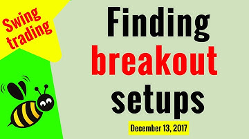 How to find  good breakout setups : Dec 13, 2017