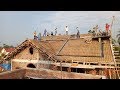 Smart Techniques Building Biggest Sloping Roof Concrete Mixer Construction House Step By Step