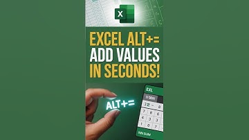 Excel Alt+= Add Values in Seconds!  #excel #exceltips
