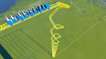 Square Spiral Down Roller Coaster – Planet Coaster