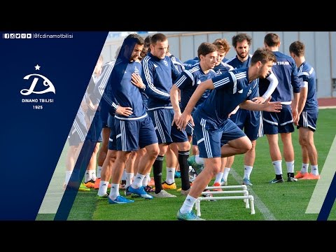დინამოელების ვარჯიში დინამო არენაზე