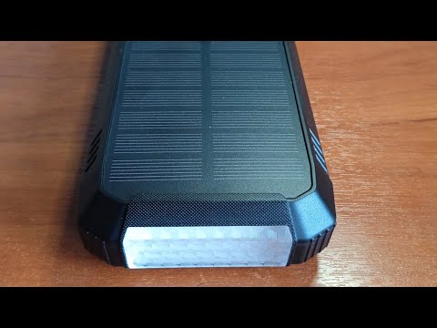 Powerbank 26200mAh with fast charging on a solar battery