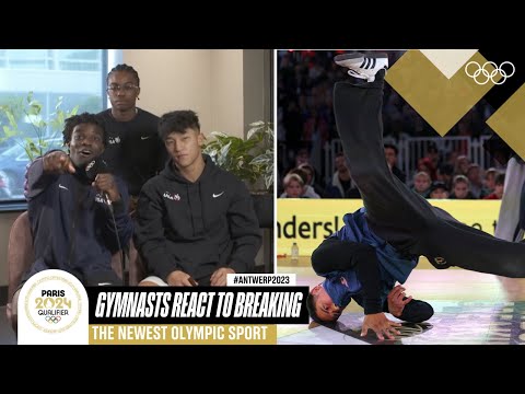 Team USA gymnasts react to breaking! | #StreetChallenge