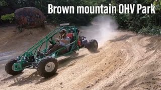 Taking the dual engine go kart off road