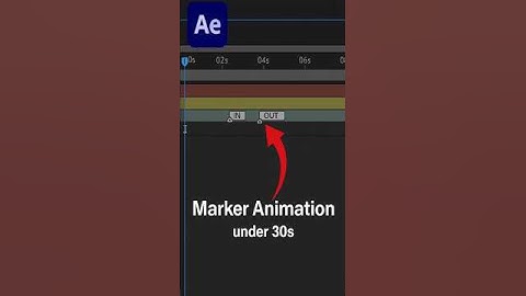 Control Keyframe with marker in after effect Tutoral in just 20s watch now