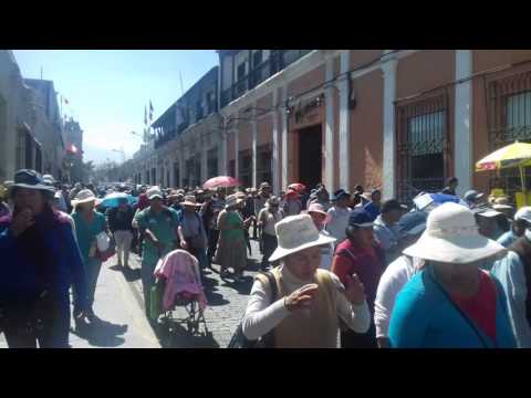 Marcha de protesta sindicatos miércoles 19 de julio en #Arequipa