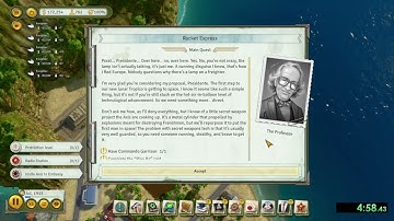 Quickest Way to complete Tropico 6 New Frontiers: A Bold Step Ahead Easy Difficulty in 9:32