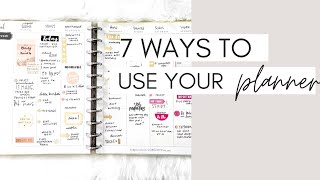 7 WAYS To Use Your Planner | At Home With Quita