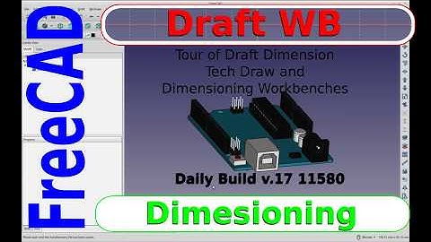 FreeCAD - Measuring parts inside your CAD drawing with Draft WB and other tools.