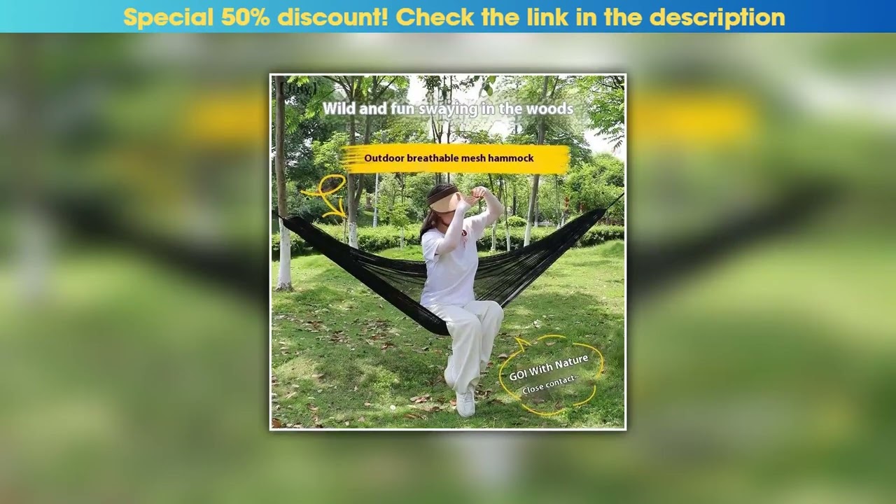 Best Seller Outdoor Camping Swing Hammock Sturdy Portable Breathable Mesh Ice Silk Hammock Bed Hang