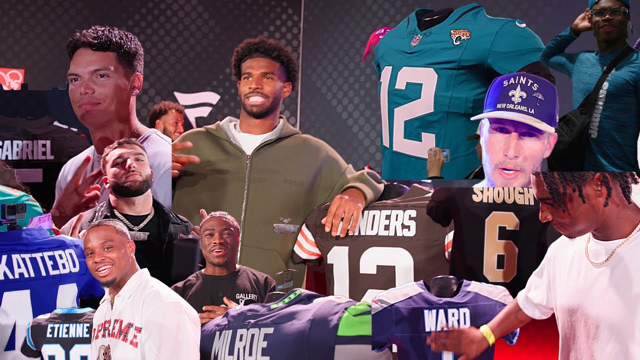 NFL ROOKIE JERSEY REVEAL: The FUTURE STARS Of The NFL - YouTube