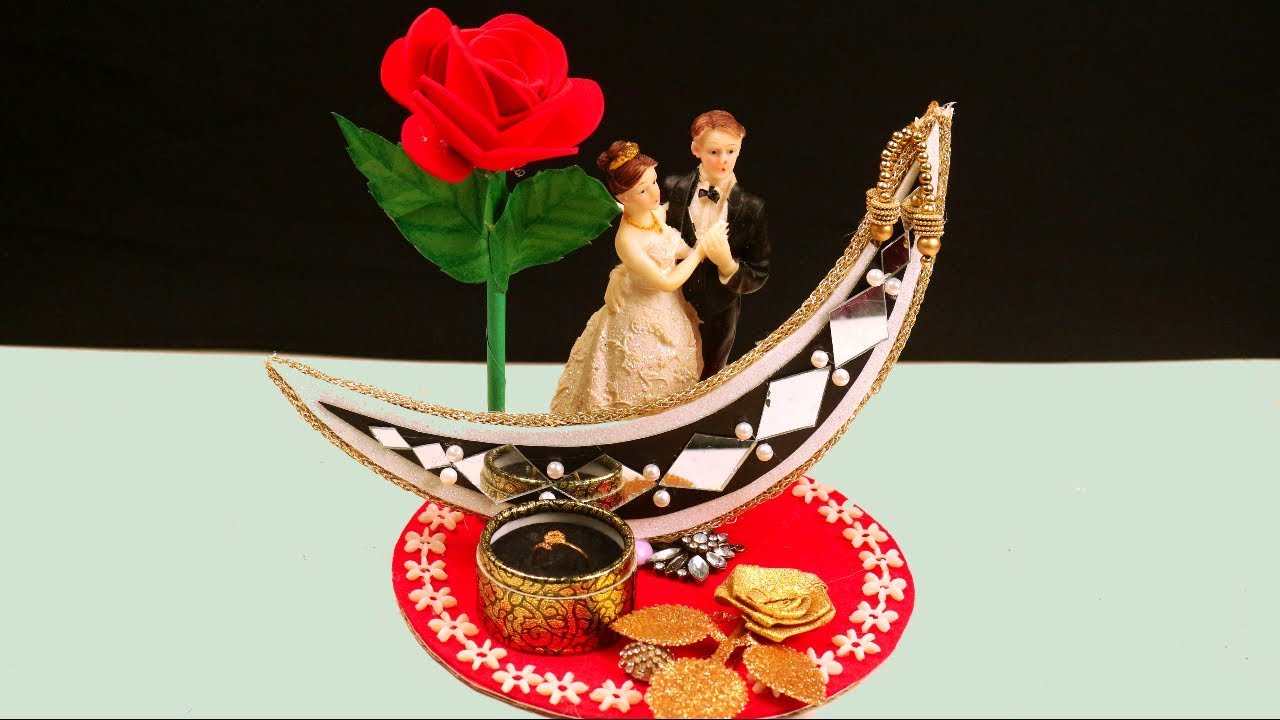 Elegant Engagement Ring Platter Decoration