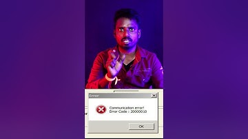 communication error code 20000107