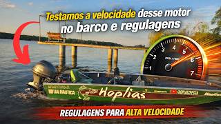 TESTAMOS VELOCIDADE MOTOR YAMAHA 40HP 4t com Jackplate barco plataformado