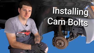 How To Install Adjustable Lower Control Arm Bolts / Cam Bolts / Camber Bolts