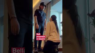 Bella Thorne Proposes To Her Fiancé Mark Emms In Bizarre Stunt