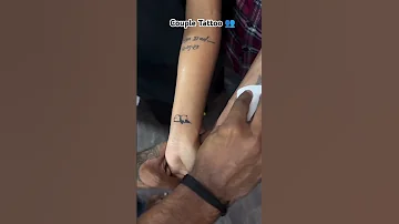 Beautiful Couple Tattoo Video New 2025 Tattoo Tattoos Tattooartist Tattooart Tattoodesign Shorts 