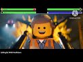 The Lego Movie (2014) Escape from Bricksburg Scene With Healthbars (Kyle's Birthday Special)