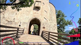 best cycling workout Bruneck Dolomites Italy with GPS Display 4K Video