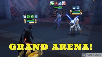 How NOT To Use SLK vs GL Rey In 3v3! Grand Arena! Kiaowe vs Hutch! SWGOH!
