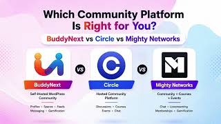 BuddyNext vs Circle vs Mighty Networks: Best Community Platform in 2026