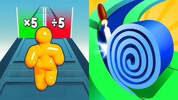 Tall Man Run VS Spiral Roll - All Levels SpeedRun Gameplay Android iOS Ep 8