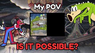 Can You Beat CUPHEAD With Only HALF A SCREEN?