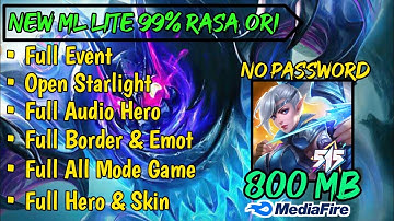 Data ML Lite 800 MB Serasa Original Patch Gloo | Full Event | Full Hero Skin | Ml Lite Pacth Gloo