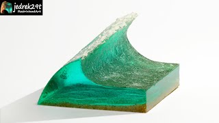 Waves from Epoxy Resin / Simple Way / RESIN ART