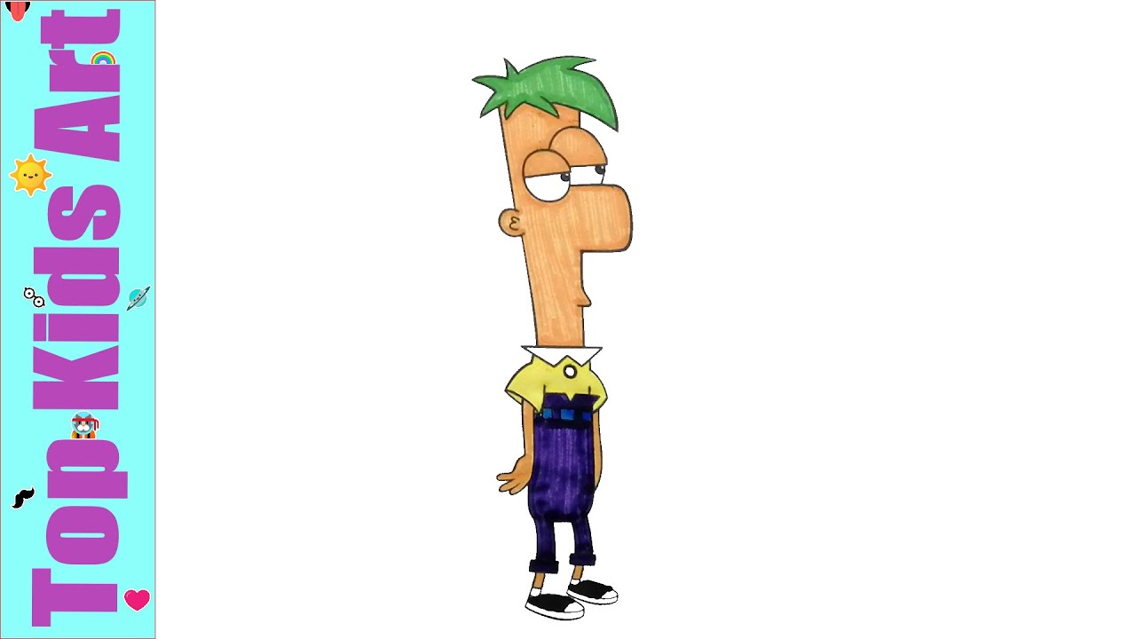 Ферб Флетчер рисунок для детей | ♡Лучшие детские художественные♡