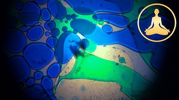 Lava Lamp Space Projector - Blue Green - Meditation Music