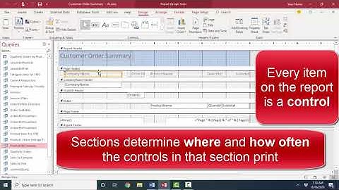 Microsoft Access A to Z:  Building Reports using Sections, Labels, and Text Boxes