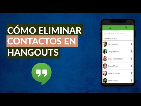 Video: ¿Cómo eliminas personas de Hangouts?