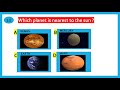SOLAR SYSTEM QUIZ FOR KIDS || PART 22 || KIDS GK ON SPACE || GENERAL KNOWLEDGE FOR CHILDREN