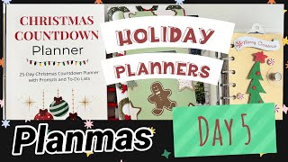 PLANMAS DAY 5 HOLIDAY PLANNER CHAT CHRISTMAS PLANNER IDEAS ETSY PLANNER HAUL