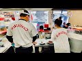 20歳女子が平ザルで麺あげ?!こんなラーショ見たことない!