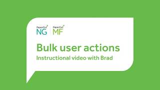How to bulk update users
