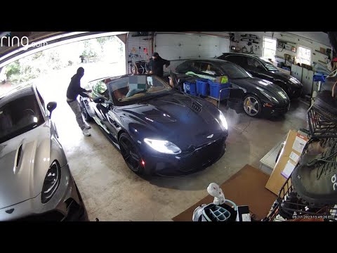 Aston Martin stolen in Connecticut | Surveillance video