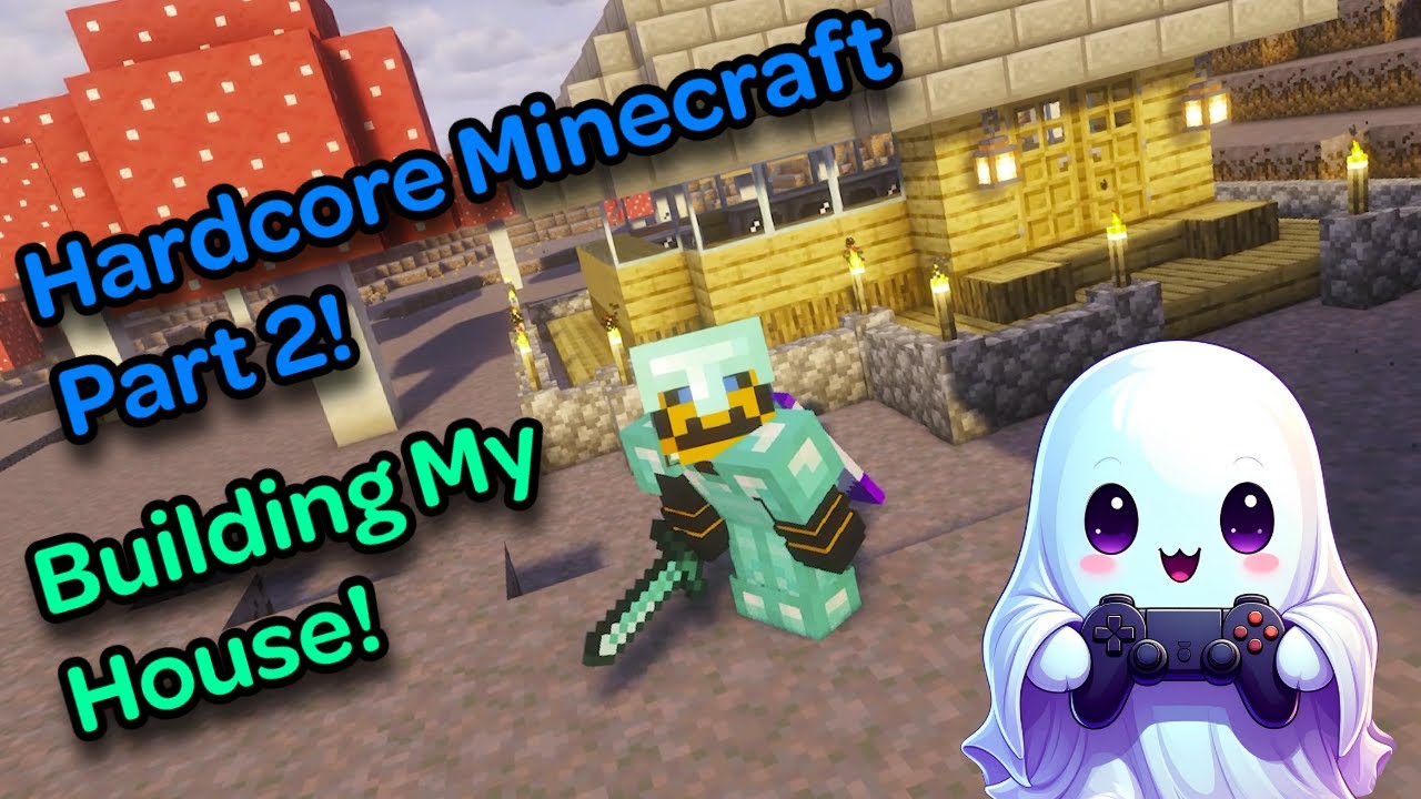 Building My NEW HOUSE! 100 Days in Minecraft Hardcore! Part 2! - YouTube