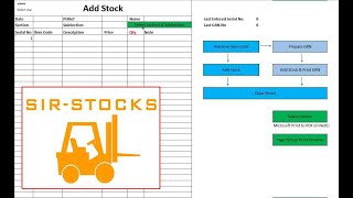 SIR-Stocks | An Inventory/ Stock/ Warehouse Management System based on MS Excel  (Pt4) screenshot 5
