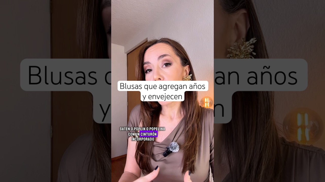 BLUSAS QUE ENVEJECEN 