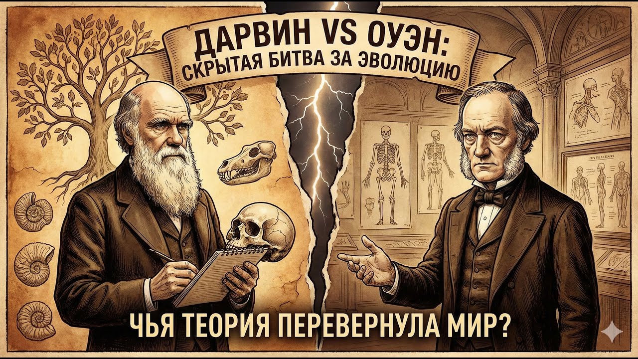 Дарвин VS Оуэн: Скрытая Битва за Эволюцию | Чья Теория Перевернула Мир?