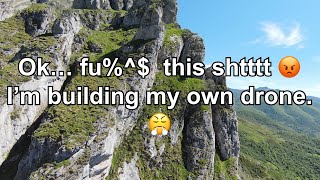 Why Dji Fpv sucks for mountain surfing. Real time footage and sound.